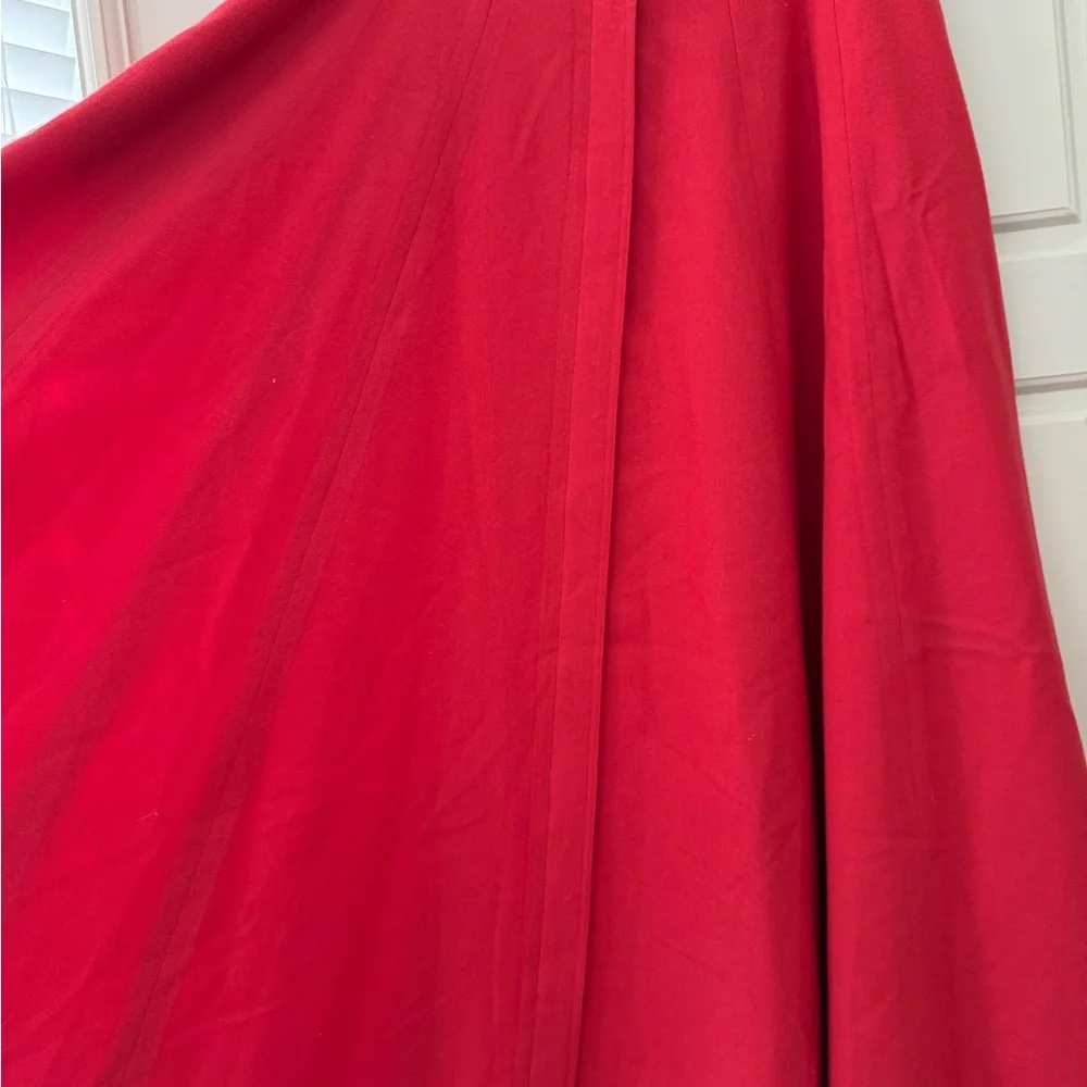 Vintage red wool skirt - Picture 3 of 8